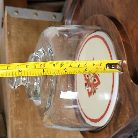 Vintage Wood Charcuterie Board with Glass Dome - Picture 10 of 11